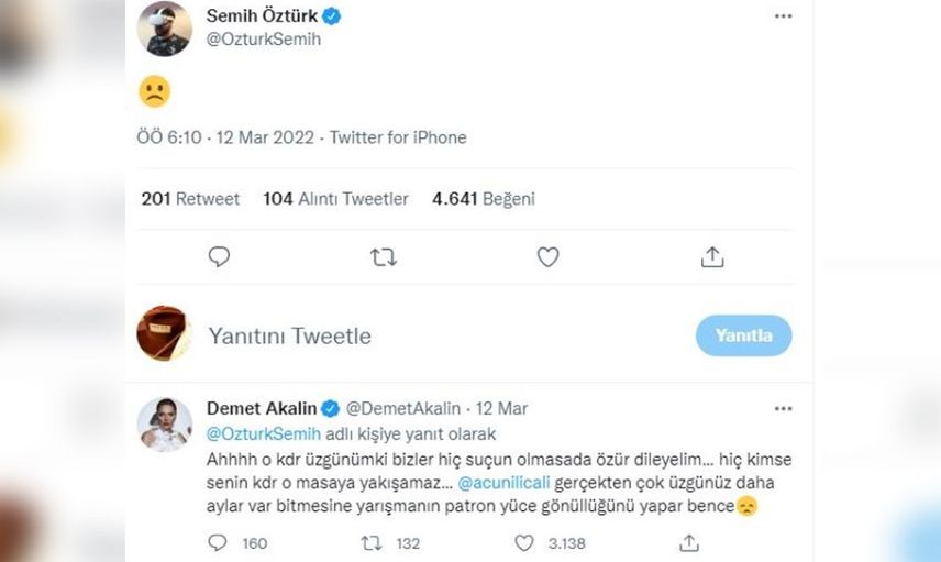 Survivor Ekstra'dan kovulan Semih Öztürk'e Demet Akalın desteği geldi