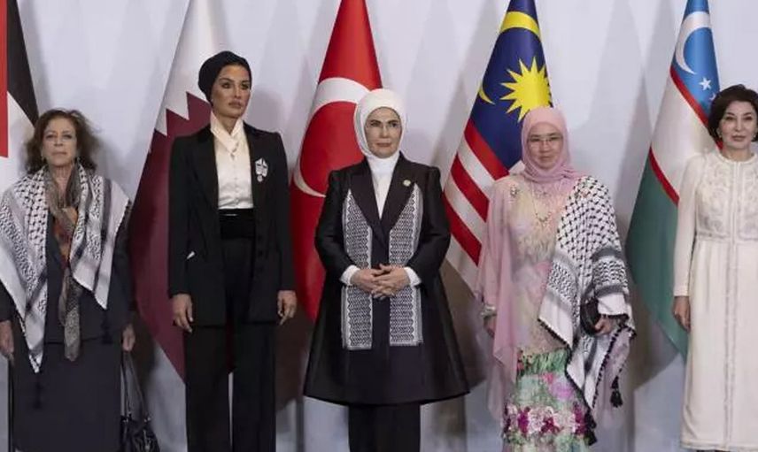 Dünya liderlerinin eşleri Filistin için İstanbul'da toplandı: Emine Erdoğan'dan yankı uyandıran sözler!