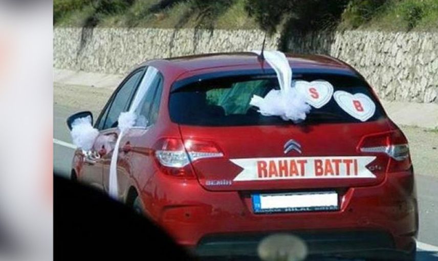 Birbirinden ilginç 20 gelin arabası süslemesi ve yazısı