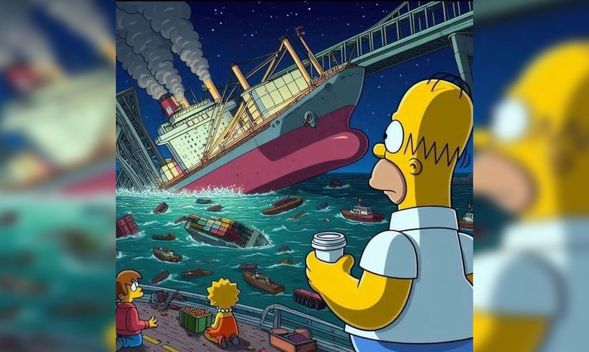 Peki bu iddiaların aslı nedir? 'Simpsonlar' bu sefer de Baltimore'daki köprü kazasını mı tahmin etti? İşte cevabı...