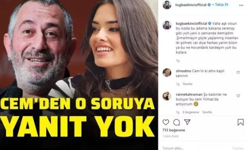Tuğba Ekinci'den Cem Yılmaz'a Sert Sözler! 'Bunun Neyine Bakıyorlar?'