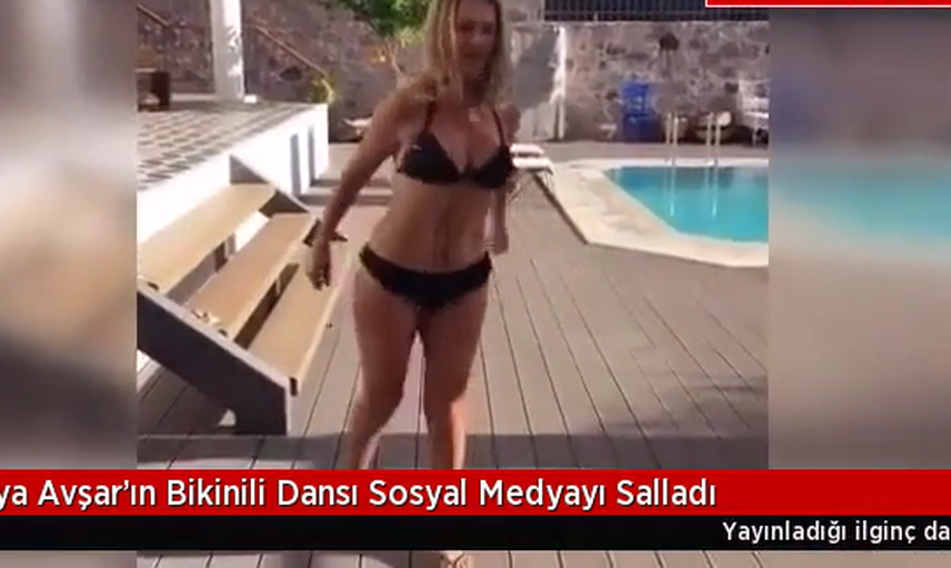 Avşar Kızının Mayolu Dans Görüntüleri Sosyal Medyayı Salladı