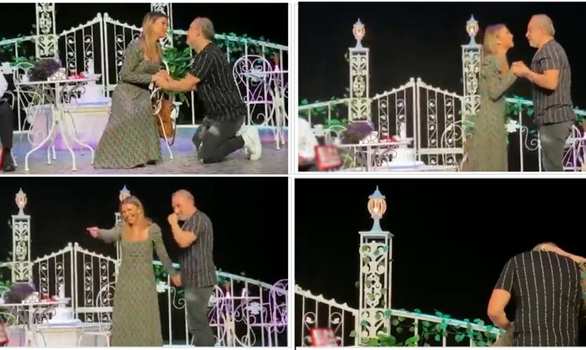 Selen Görgüzel ve İrfan Kangı Sahnede Öpüşmek İçin Eşlerinden İzin Aldı