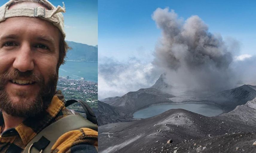 Selfie çekmek isterken canından oluyordu! Yabancı turist yanardağa düşünce kabusu yaşadı