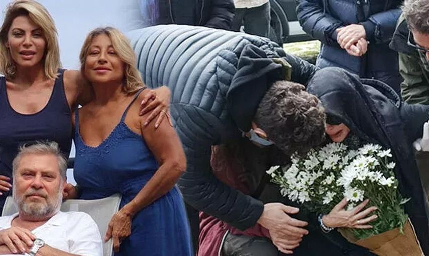 Seray Sever'in babasının cenazesinde yürek burkan detay