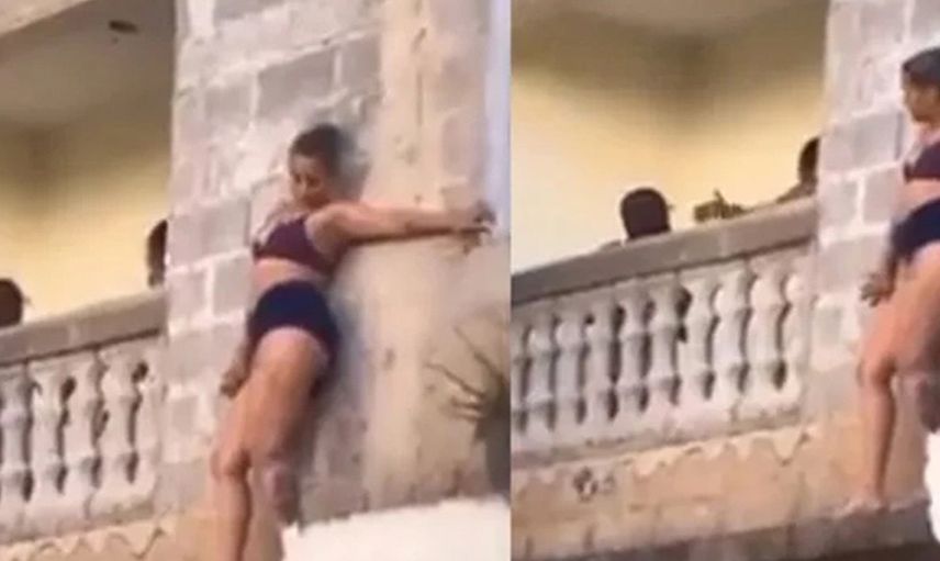 Sevgilisinin karısı tarafından basılan genç kadının yaptıkları izleyenler şoke etti