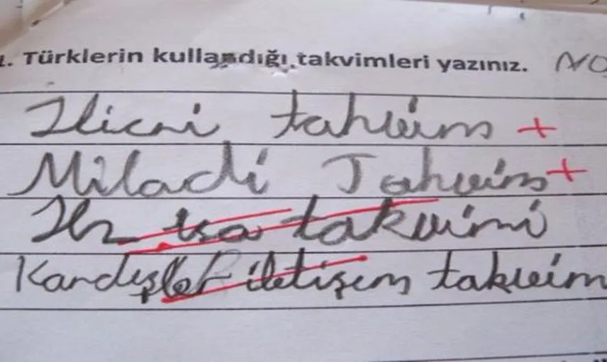 Sınav Sorularına Verilmiş En Komik Cevaplar 