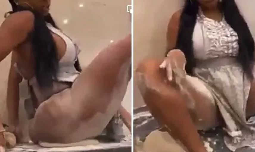 Kalçasıyla pizza hamuru açmaya çalıştı! Genç kadının o videosu insanı pizzadan soğuttu İtalya bu videoyu görse dava açar!