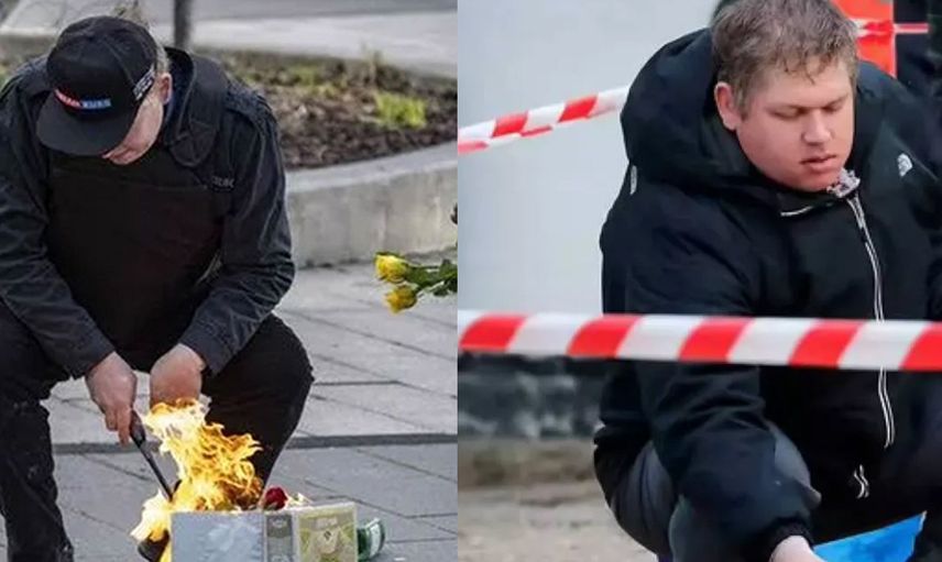 Sosyal medya bu görüntüleri konuşuyor: Kur'an-ı Kerim yakan gençlerin başına öyle bir şey geldi ki…