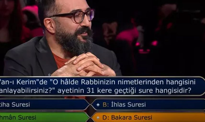 Kim Milyoner Olmak İster'e ayet sorusu damga vurdu: Kenan İmrizalıoğlu'ndan dikkat çekici açıklama!