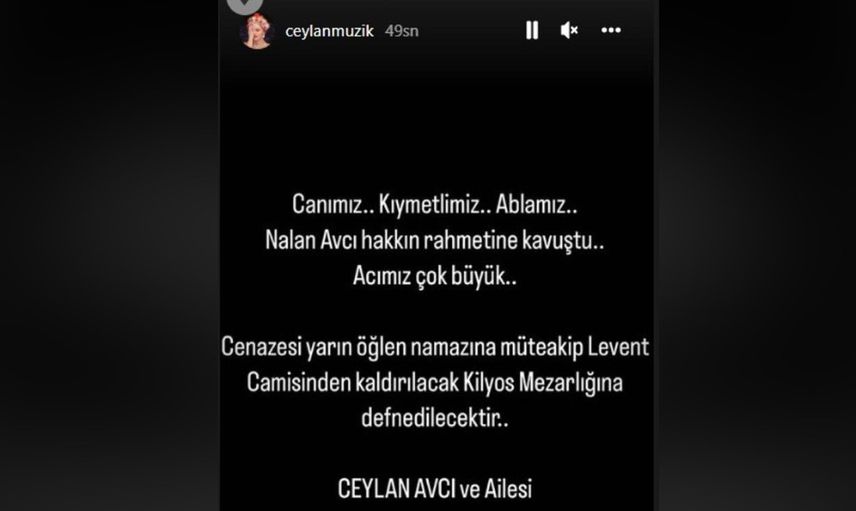 Ceylan'ın paylaşımı