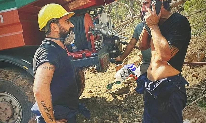 İbrahim Çelikkol'un Orman Yangınlarında Gururlandıran Fotoğrafları
