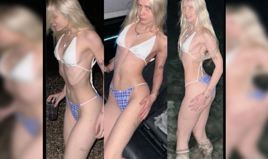 Aleyna Tilki kasım ayında bikinisiyle denize girdi: Zayıflığını görenler inanamadı!
