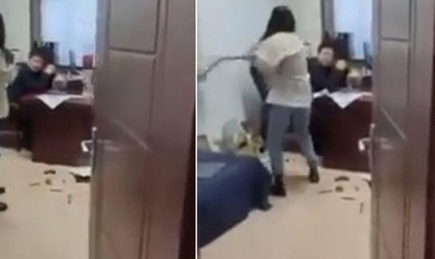 Tacizci Patronunu Paspasın Sapıyla Dövdü