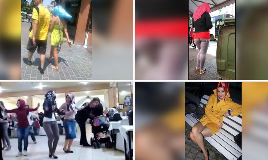 Taşıdıkları türbanın hakkını veremeyen kadın fotoğrafları