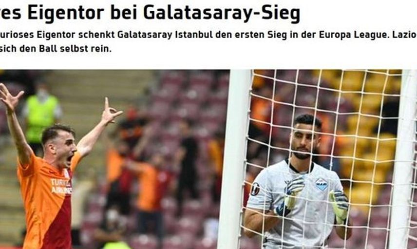 Galatasaray'ın, Lazio Mücadelesi Avrupa'da Manşetlere Taşındı!