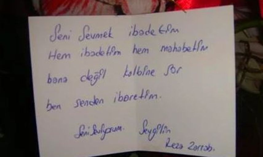 Reza'nın aşk mektubu...
