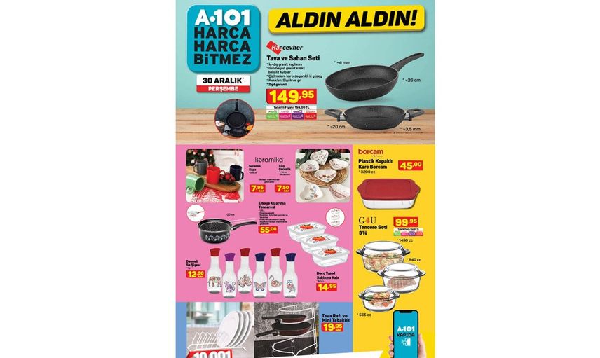 A101 Aktüel Kataloğunda 25 - 31 Aralık Tarihlerinde Neler Var?
