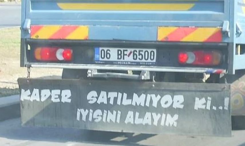Bakana Bir Daha Baktıran Kamyon Arkası Yazıları