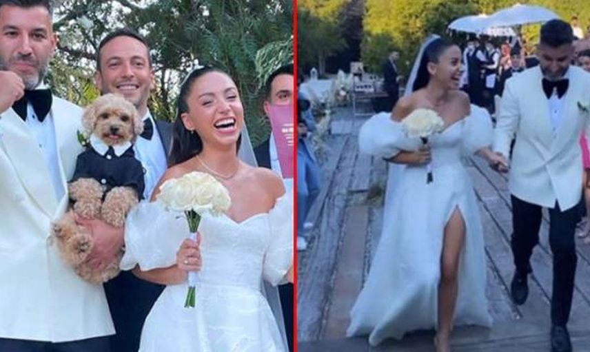 Üç Yıllık Aşkta Mutlu Son! Zeynep Bastık ile  Tolga Akış Evlendi