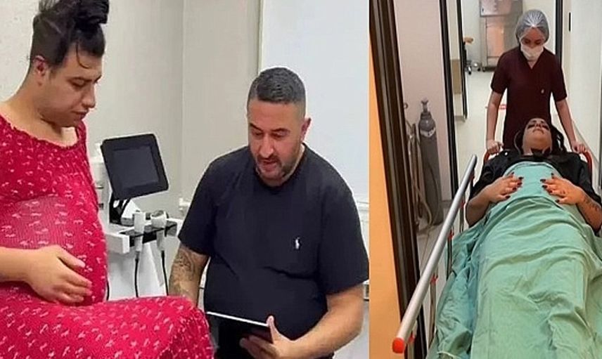 Doğum anını paylaştı