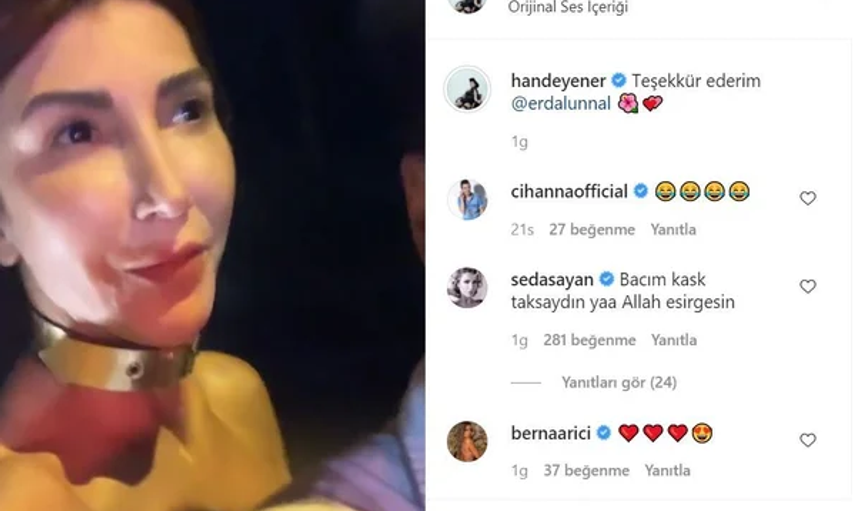 İzmir'de Trafikte Kalan Hande Yener Otostop Çekti