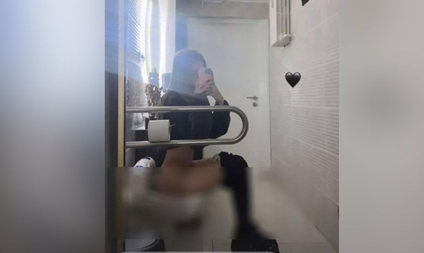 Mika Raun'dan yeni bir rezillik! Bacağını açıp verdiği poz yüzleri kızarttı