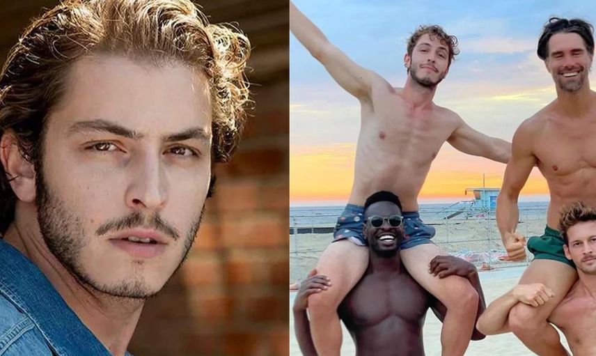 Ünlü oyuncu Boran Kuzum LGBT partisine katıldı! Fotoğrafları ağızları açık bıraktı ‘Erkeklerle kucak kucağa...’