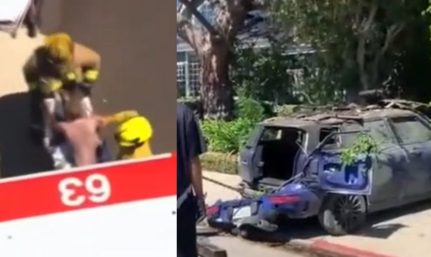 Ünlü oyuncu trafik kazası geçirdi! Aniden alev alan aracın içinden çıkarılan oyuncunun son hali içler acısı...