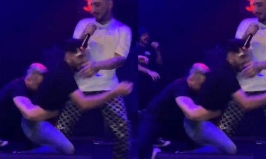 Ünlü şarkıcıya konser sırasında hayranı tarafından saldırı şoku! Uzi sinirlenip sahneyi terk etti
