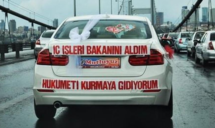 Birbirinden ilginç 20 gelin arabası süslemesi ve yazısı