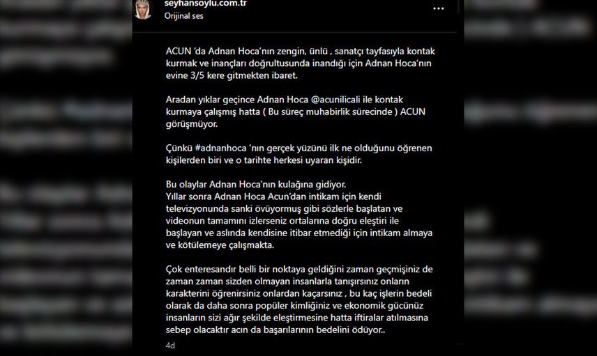 Acun Ilıcalı Adnan Oktar bağlantısına son noktayı Sisi koydu: Sözde övüyor gerçekte gömüyor!
