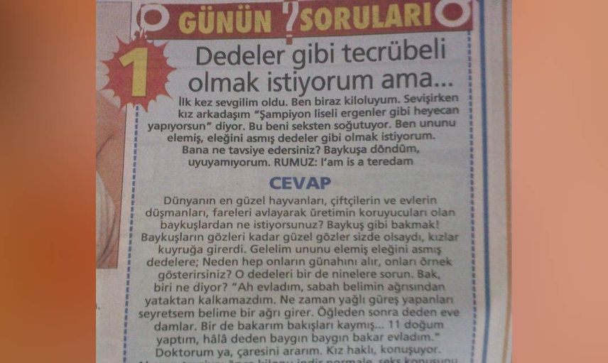 Dedeler gibi...