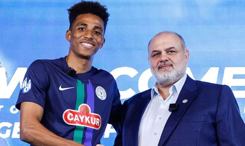 Gedson Fernandes, Çaykur Rizespor'un Galatasaray ile oynadığı maçın ardından sarı kırmızılı takımın soyunma odasına gelmiş!