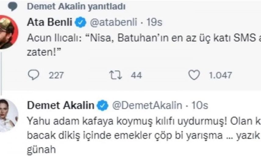Demet Akalın'ın paylaşımı
