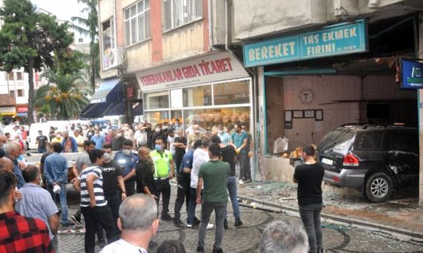 Rize'de Attığı Bir Adımla Kazadan Kurtuldu