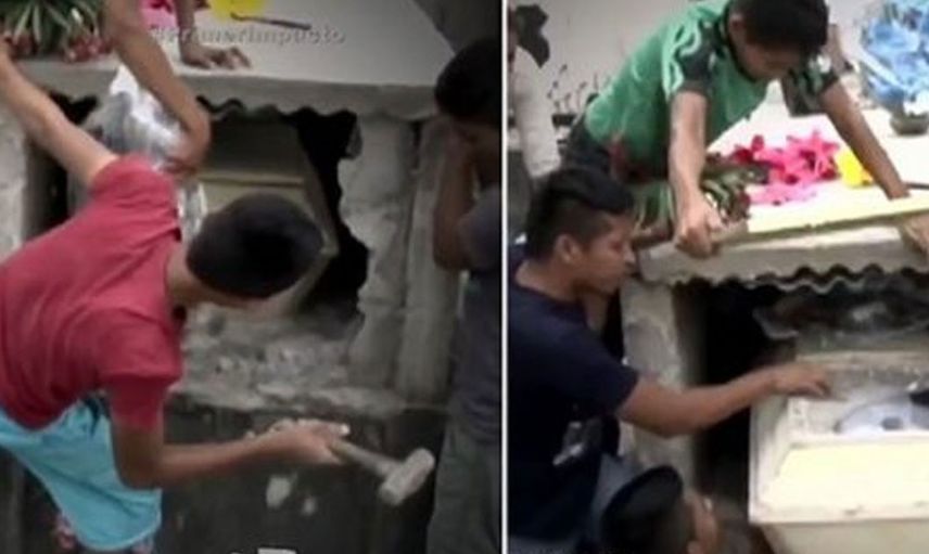 Çığlık sesleri gelince mezarın içini açtılar