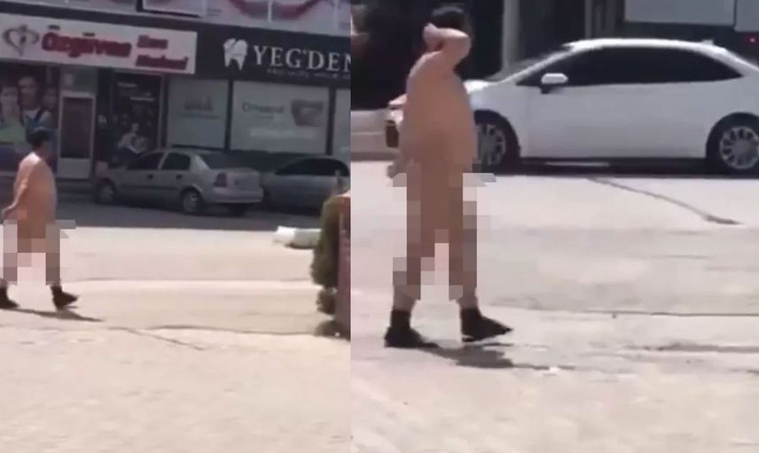 Şener Şen'in filmi gerçek oldu! Bir 'Çıplak Vatandaş' olayı da Kahramanmaraş'da yaşandı salına salına sokakta dolaştı 'Gözlerim kanıyor...'