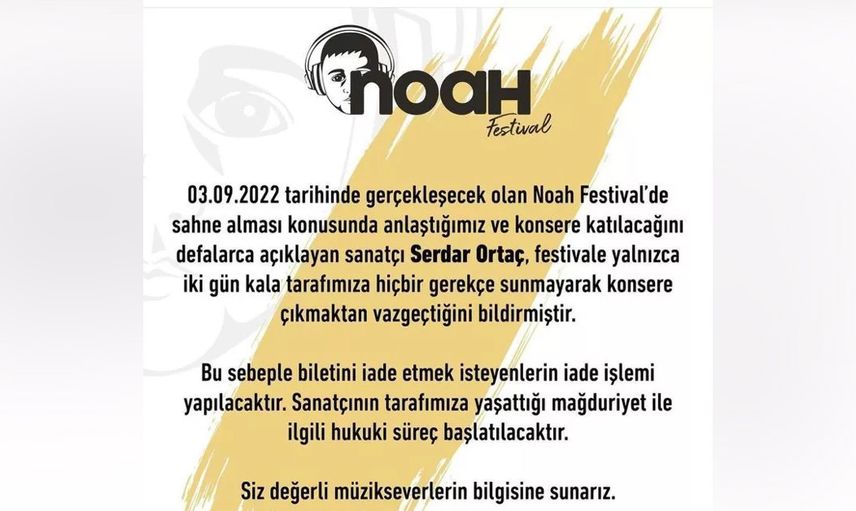 Festivalin yazılı açıklaması