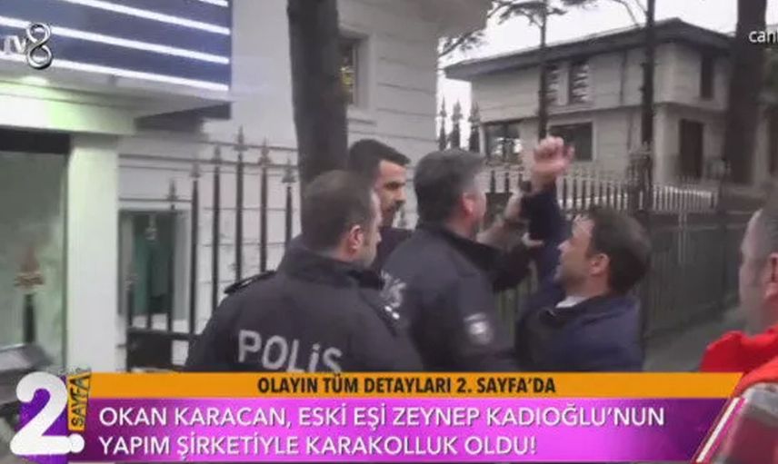 Oktay Karacan eski eşinin iş yerini bastı! Yaşanan arbedeye polis ekipleri müdahale etti