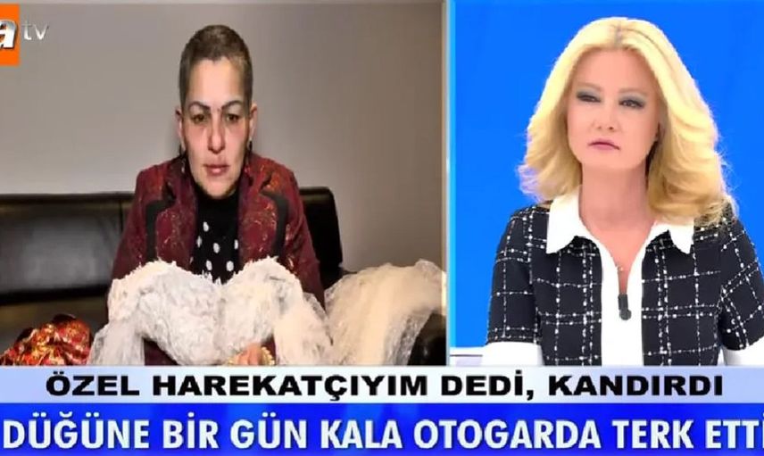 Müge Anlı’da ilginç olay! 41 yaşındaki Ebru Fidan gelinlikle stüdyoya geldi