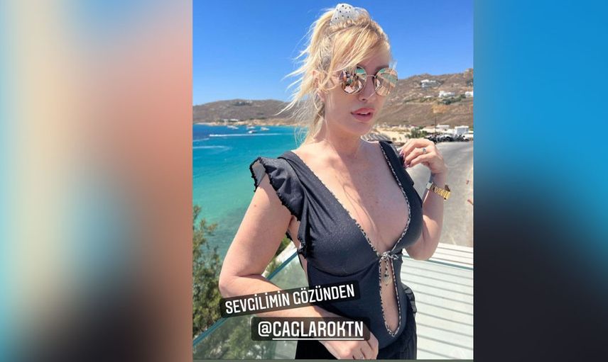 Seda Sayan ve Çağlar Ökten üstsüz poz verdi! Yeni evli çiftin fotoğrafındaki o detay herkesin kafasını karıştırdı
