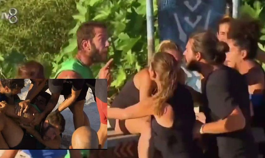 Survivor'da daha önce görülmemiş kavga! Herkes birbirine girdi: 8 kişi ayıramadı! Acun Ilıcalı müdahale etti...