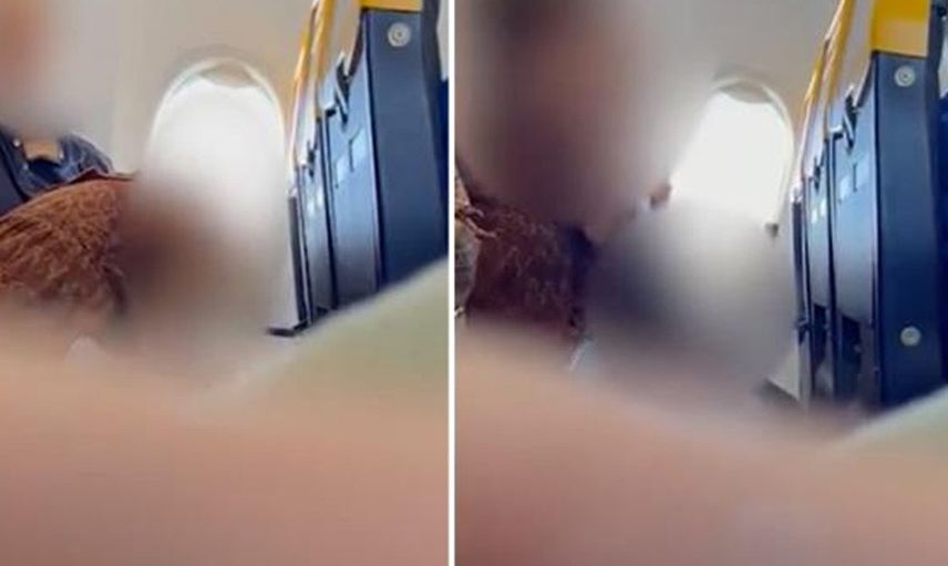 Uçakta birliktelik yaşayan insanlar