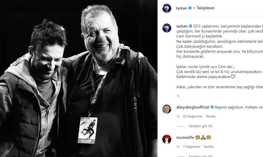 Tarkan'ın acı günü en yakınını kaybettti "tarifi zor bir acı yaşıyorum" dedi