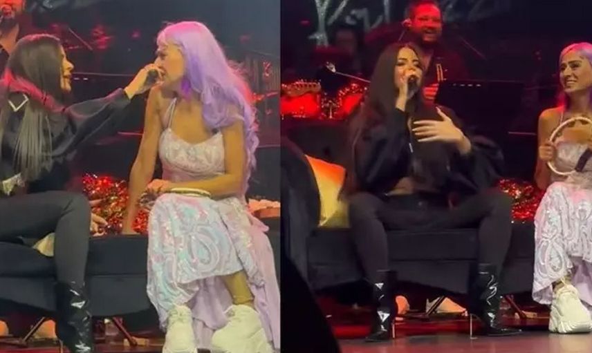 Yıldız Tilbe ve Simge'nin düeti sosyal medyayı yıktı! Sahne tarzı olay oldu