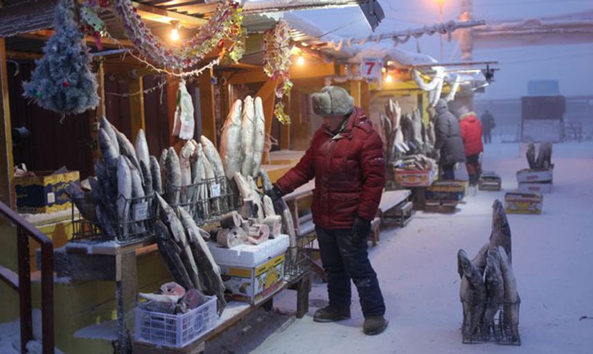 Hayatın Eksi 64 Derecede Devam Ettiği Yakutsk Şehrinden İlginç Kareler