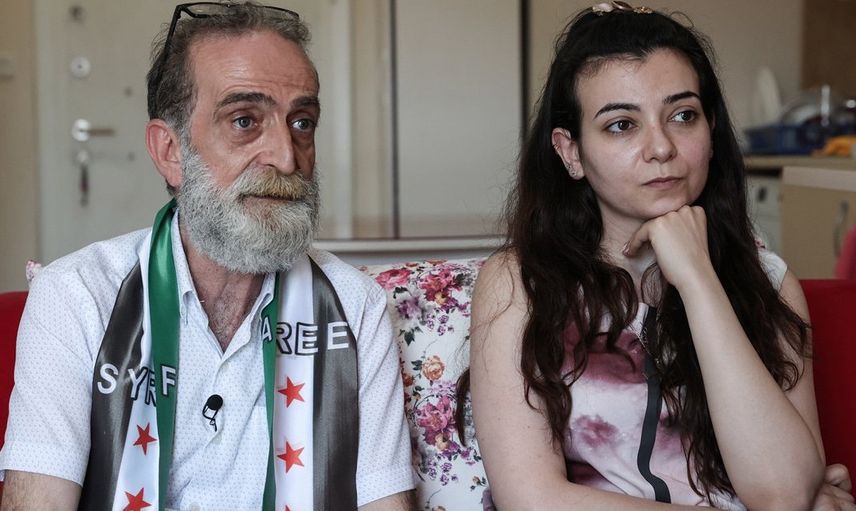 Birbirlerini 12 yıldır göremeyen Suriyeli baba ve kızı İstanbul'da buluştu
