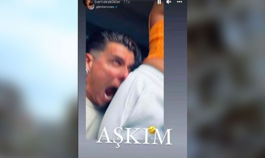 Berna Keklikler twerk yaptı sevgilisi herkesin gözü önünde kalçasını ısırdı! 'Millet mart kedisine döndü bu aralar...'
