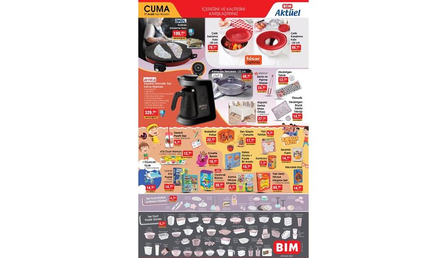 Bim Aktüel Kataloğunda 14-17 Aralık 2021 Tarihlerinde Neler Var?